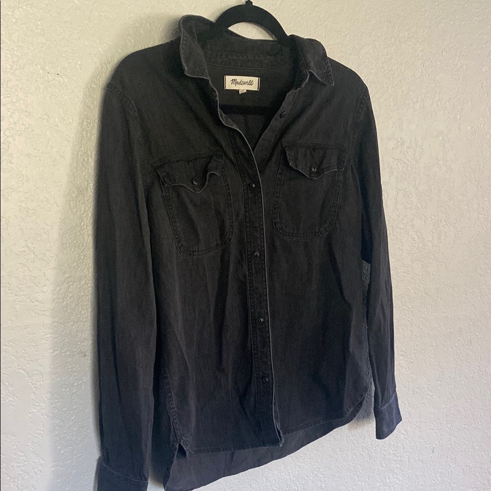 Madewell Black Chambray